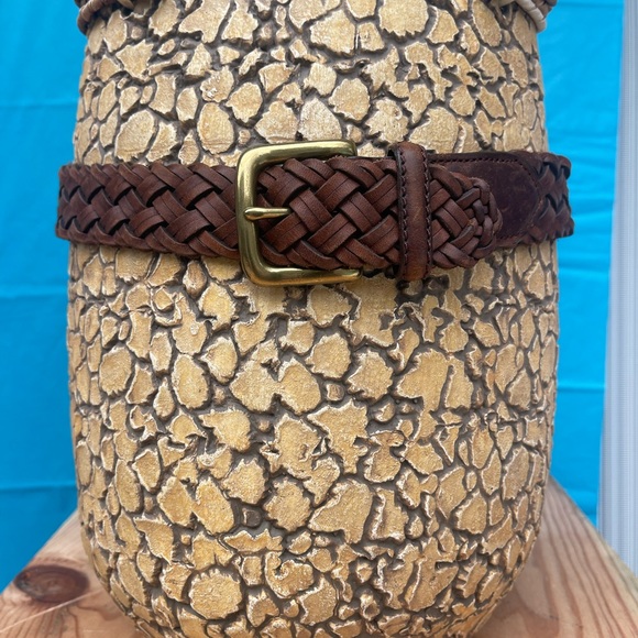 Belt Genuine Leather with Brass buckle - Picture 2 of 8